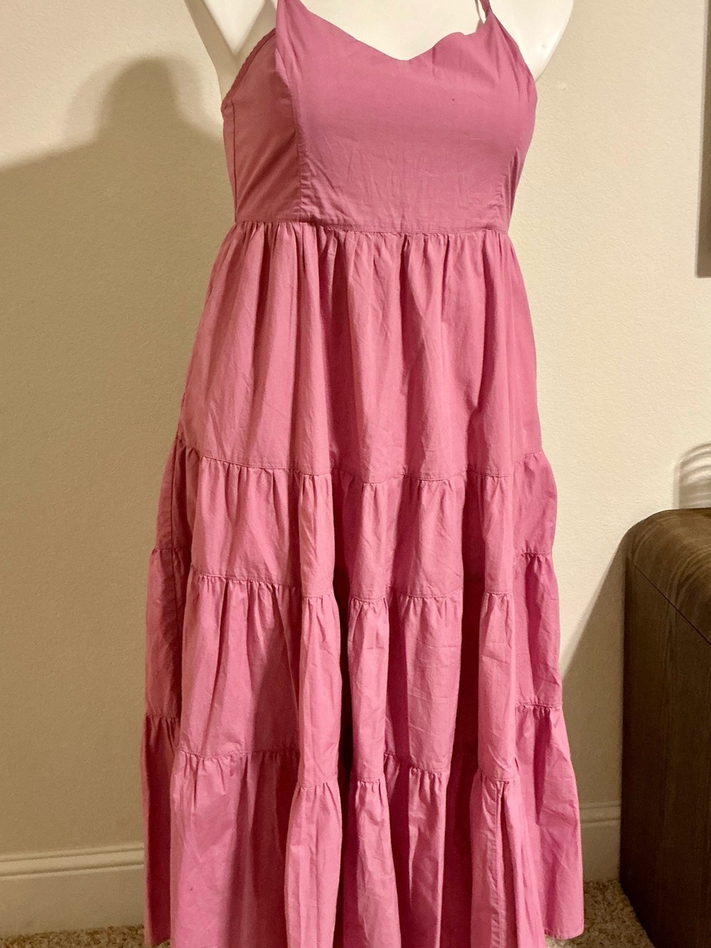 Madewell Sidionie Pink Poplin Dress